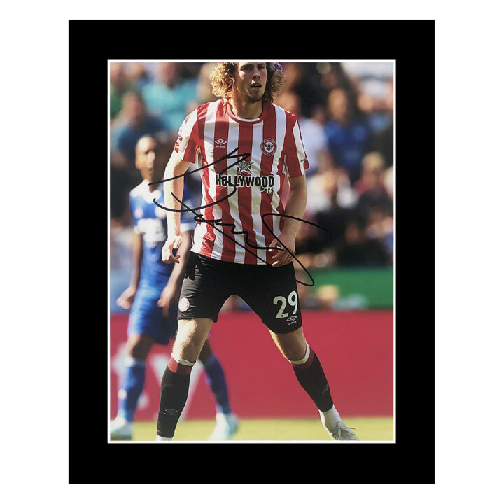 Signed Mads Bech Sorensen Photo Display - 12x10 Brentford Icon