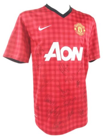 Signed Manchester United Jersey - Premiership Champions Shirt - 2013 Ferguson Retirement