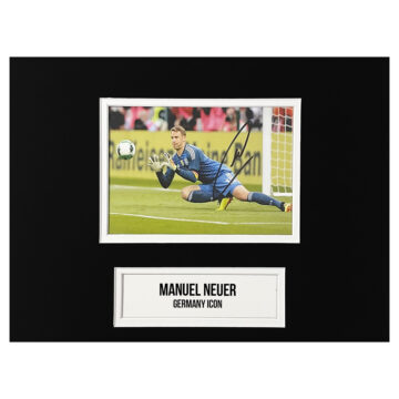 Signed Manuel Neuer Photo Display - 12x8 Germany Icon