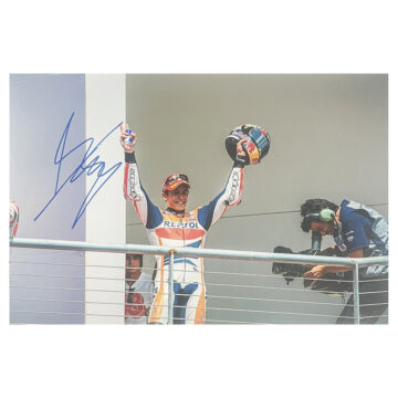 Signed Marc Marquez Poster Photo - 18x12 MotoGp Icon