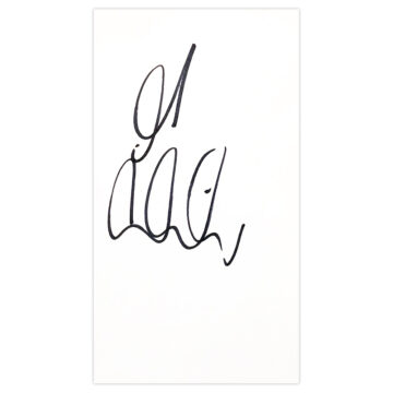 Signed Marc Wilson White Card - Republic Of Ireland Icon