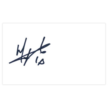 Signed Marco Parolo White Card - Lazio Icon Autograph