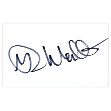 Signed Mark Walters White Card - Glasgow Rangers Autograph