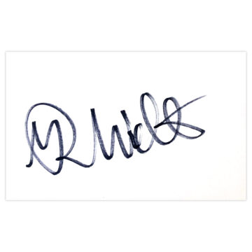 Signed Mark Walters White Card - Glasgow Rangers Icon