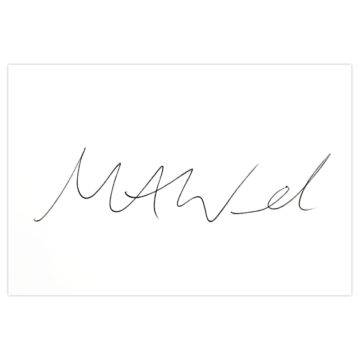 Signed Mark Wood White Card - England Cricket Autograph