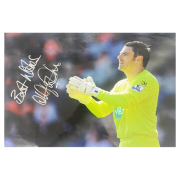 Signed Matthew Gilkes Poster Photo - 18x12 Blackpool Icon