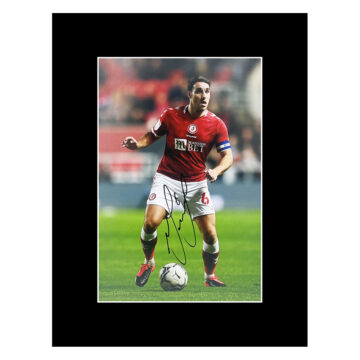 Signed Matty James Photo Display - 16x12 Bristol City Icon