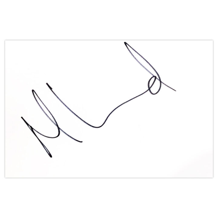 Signed Matty Lund White Card - Salford City Autograph