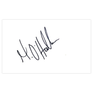 Signed Michael O'Halloran White Card - St Johnstone Icon