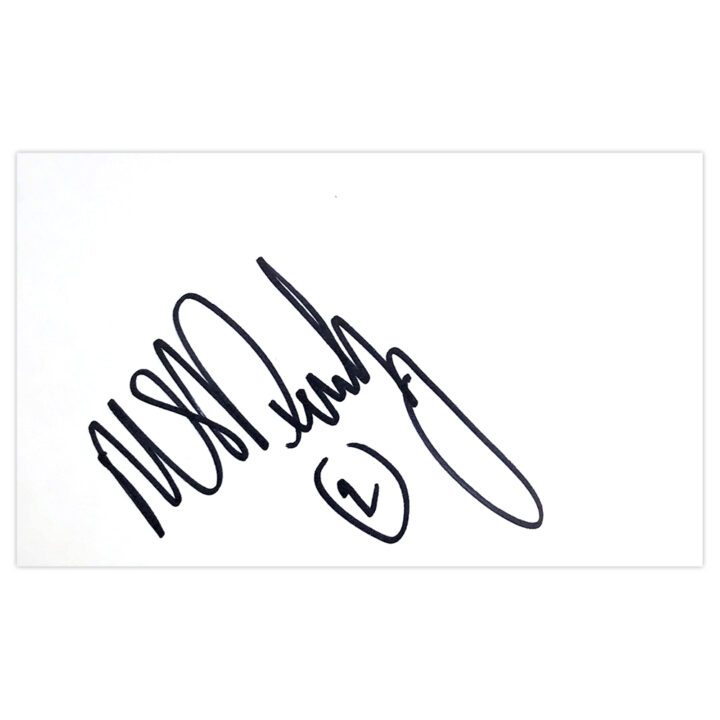 Signed Mustapha Dumbuya White Card - Notts County Autograph