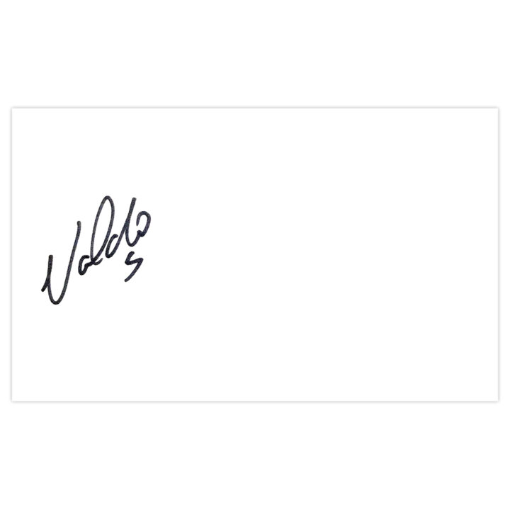 Signed Naldo White Card - Werder Bremen Autograph