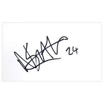 Signed Nathan Smith White Card - Port Vale Autograph