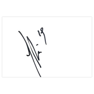 Signed Pablo Piatti White Card - Espanyol Autograph