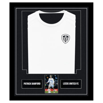 Signed Patrick Bamford Framed Display Shirt - Leeds United FC