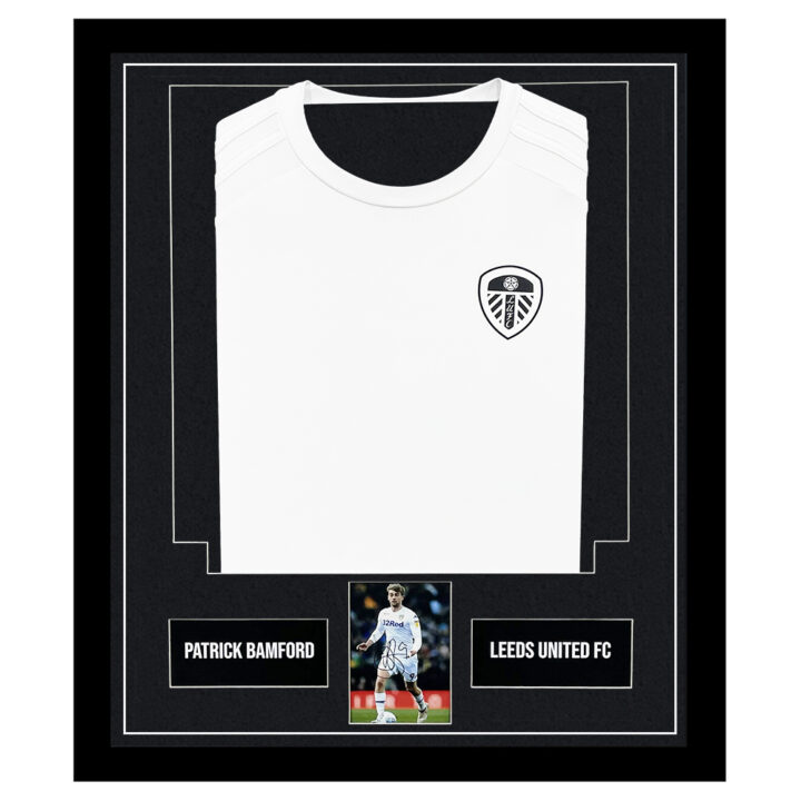 Signed Patrick Bamford Framed Display Shirt - Leeds United FC