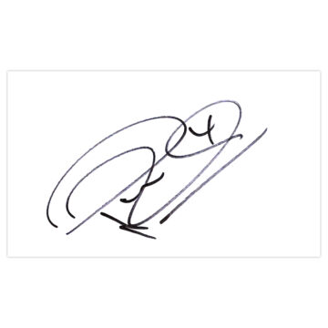 Signed Paul Robinson White Card - West Bromwich Albion Autograph