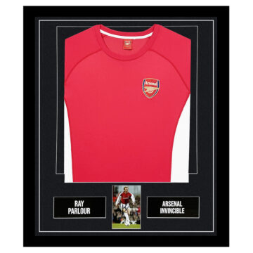 Signed Ray Parlour Framed Display Shirt - Arsenal Invincible