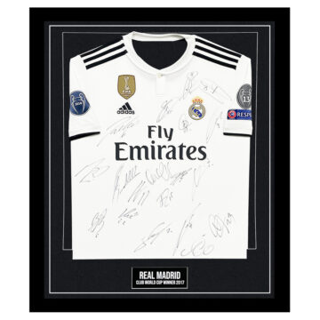 Signed Real Madrid Framed Shirt - Club World Champions 2017