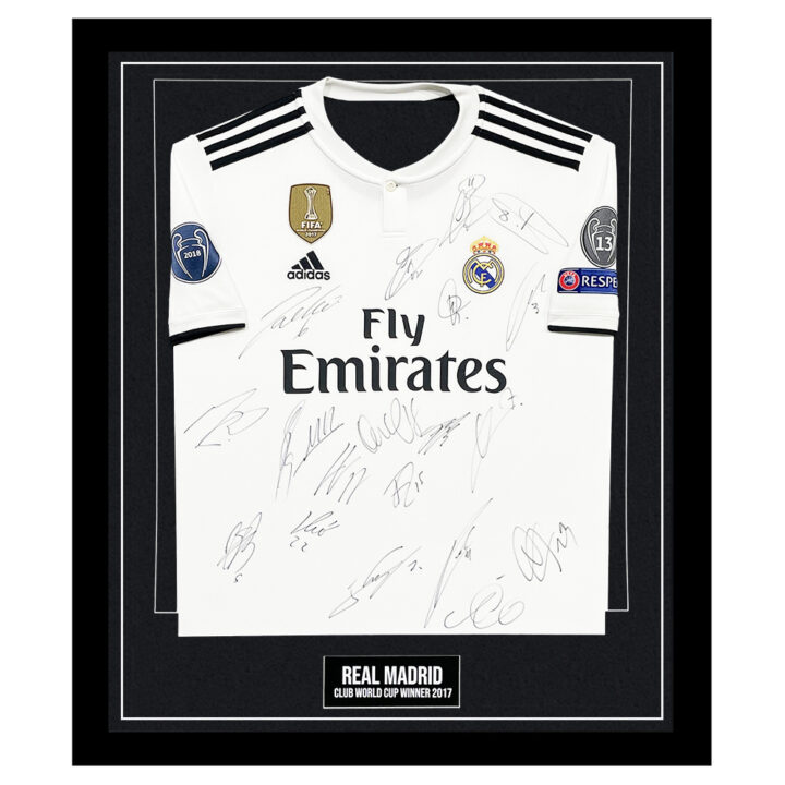 Signed Real Madrid Framed Shirt - Club World Champions 2017