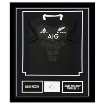 Signed Richie McCaw Framed Display – New Zealand All Blacks Icon