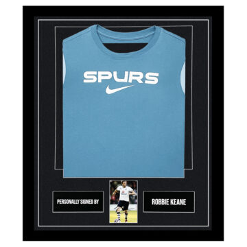 Signed Robbie Keane Framed Display Shirt - Tottenham Hotspur Autograph