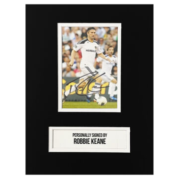 Signed Robbie Keane Photo Display - 12x8 LA Galaxy Icon