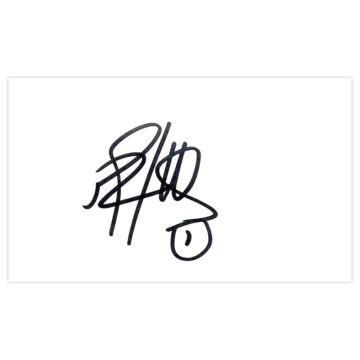 Signed Roberto Jimenez White Card - Real Zaragoza Autograph