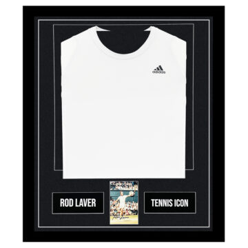 Signed Rod Laver Framed Display Shirt - Tennis Icon Autograph