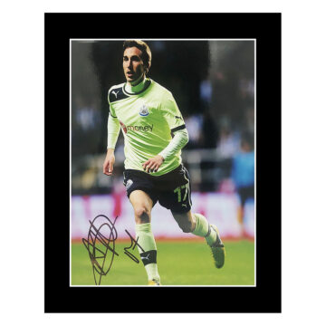 Signed Romain Amalfitano Photo Display - 12x10 Newcastle United Icon