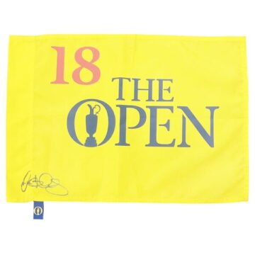 Signed Rory McIlroy Pin Flag - The Open Champion 2014