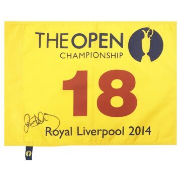 Signed Rory McIlroy Pin Flag – The Open Championship Winner 2014