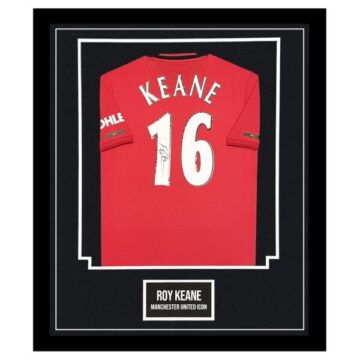 Signed Roy Keane Jersey Framed - Manchester United Icon Shirt