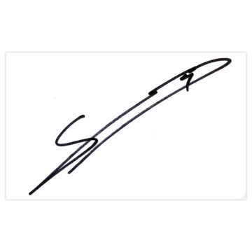 Signed Sam Vokes White Card - Burnley Icon