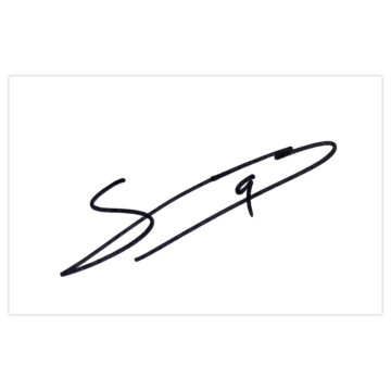 Signed Sam Vokes White Card - Stoke City Autograph