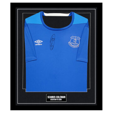 Signed Seamus Coleman Framed Shirt - Everton FC Icon