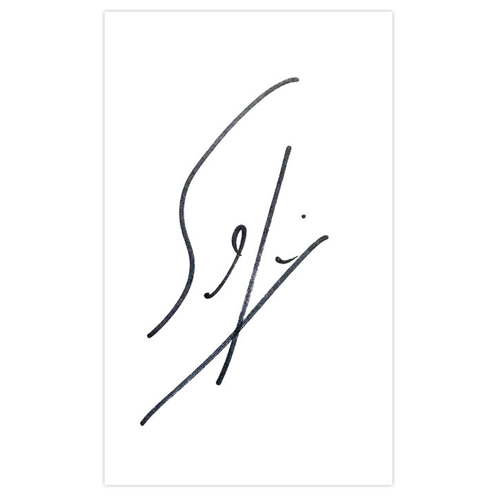 Signed Sergi Barjuan White Card - Barcelona Autograph