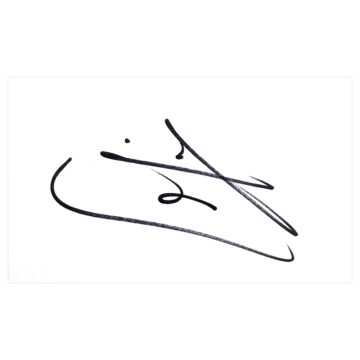 Signed Sergi Barjuan White Card - Barcelona Icon Autograph