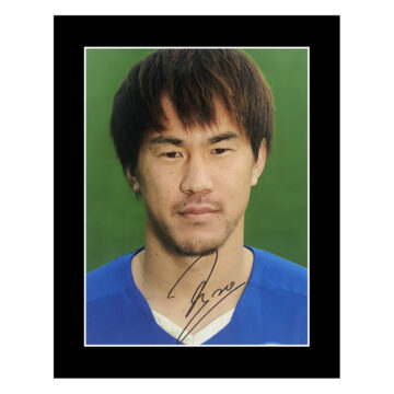 Signed Shinji Okazaki Photo Display - 12x10 Leicester City Autograph