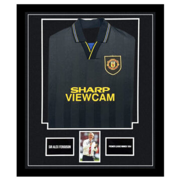 Signed Sir Alex Ferguson Framed Display Shirt - Premier League Winner 1994