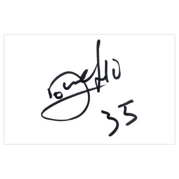 Signed Stevan Jovetic White Card - Manchester City Icon Autograph