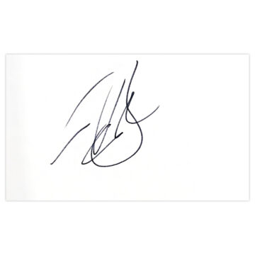 Signed Tim Bresnan White Card - England Cricket Autograph