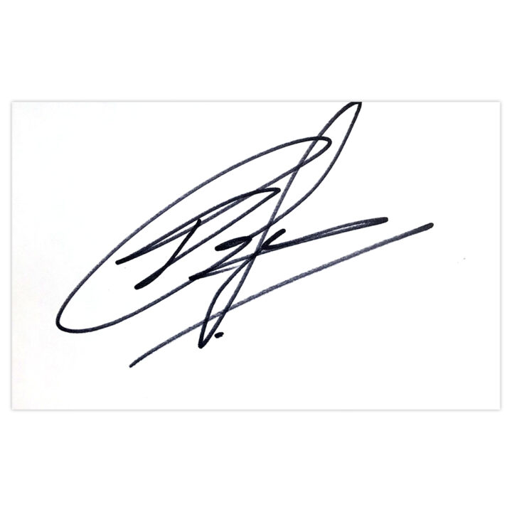 Signed Tom Croft White Card - England Rugby Autograph