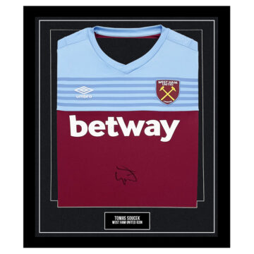 Signed Tomas Soucek Framed Shirt - West Ham United FC Icon