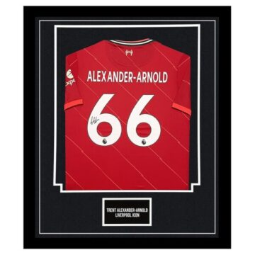 Signed Trent Alexander Arnold Liverpool Framed Shirt - LFC Icon