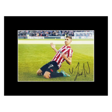 Signed Vitaly Janelt Photo Display - 16x12 Brentford FC Icon