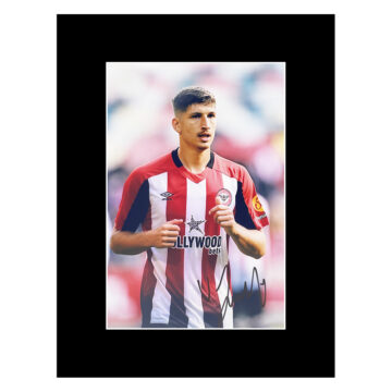 Signed Vitaly Janelt Photo Display - 16x12 Brentford FC Icon Autograph