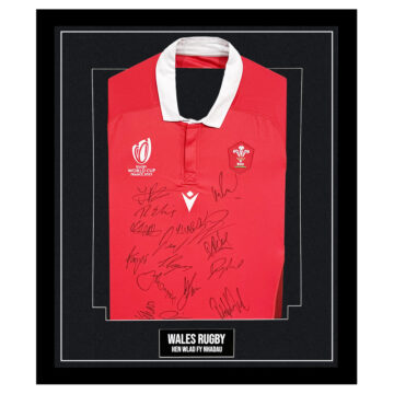 Signed Wales Rugby Signed Framed Shirt – Hen Wlad Fy Nhadau