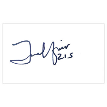 Signed Zulfiqar Babar White Card - Pakistan Cricket Autograph