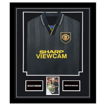 Sir Alex Ferguson Signed Framed Display Shirt - Manchester United Icon Autograph