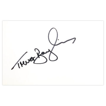 Trevor Bayliss Signed White Card - England Cricket Coach